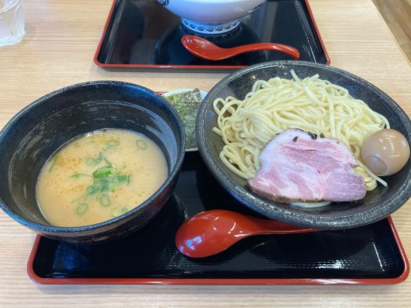「味玉濃厚魚介つけ麺」@麺屋 勝天の写真