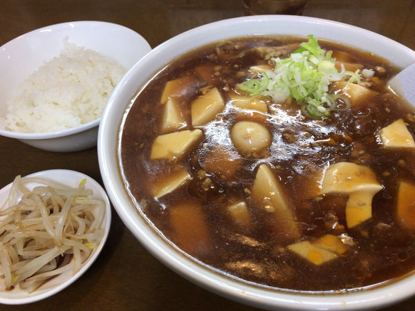 「トーフラーメン 大盛り+ライス 900円」@トーフラーメン幸楊の写真