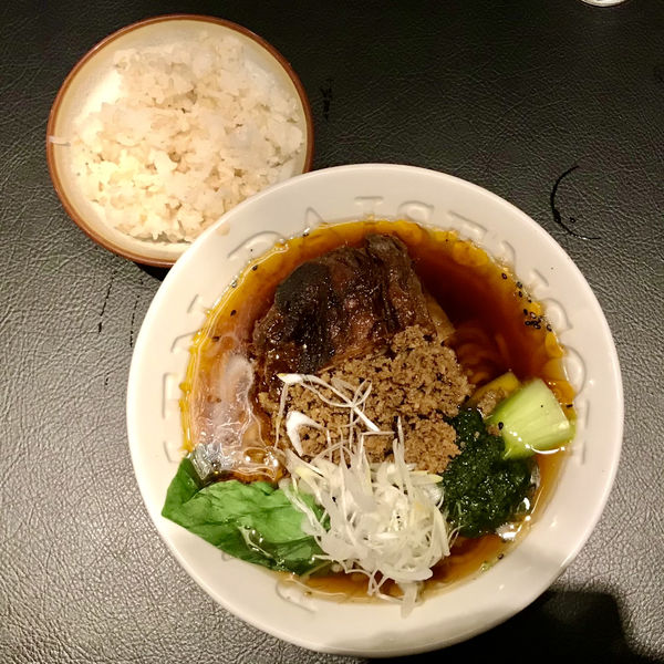 「micro チャーシューのせ［ジェノバ風担担麺］＋玄米ご飯」@人類みな夢を乗せて 赤坂店の写真