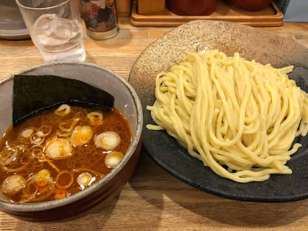 「辛味つけ麺」@つけ麺屋 やすべえ 新宿店の写真