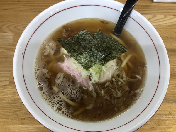 「三ッ節ラーメン 太麺」@らーめん まるちょうの写真