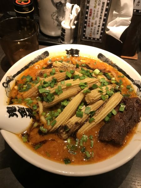 「ヤングコーン増しカラシビ味噌ラーメン」@カラシビ味噌らー麺・つけ麺 神田本店の写真