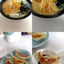 『みそらーめん+餃子3個(¥700+260)』