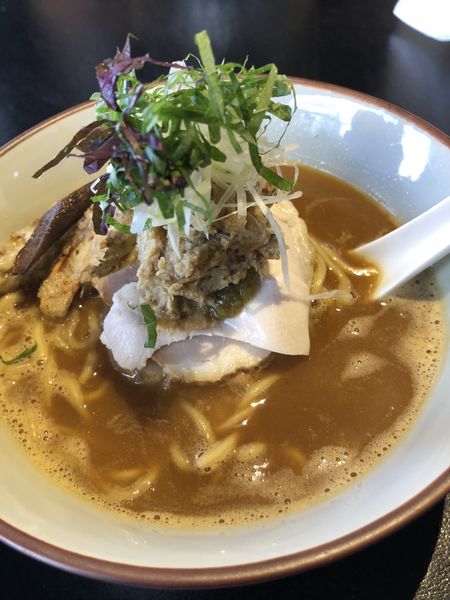 「帆立鶏白湯　味噌」@雨は、やさしく No.2の写真