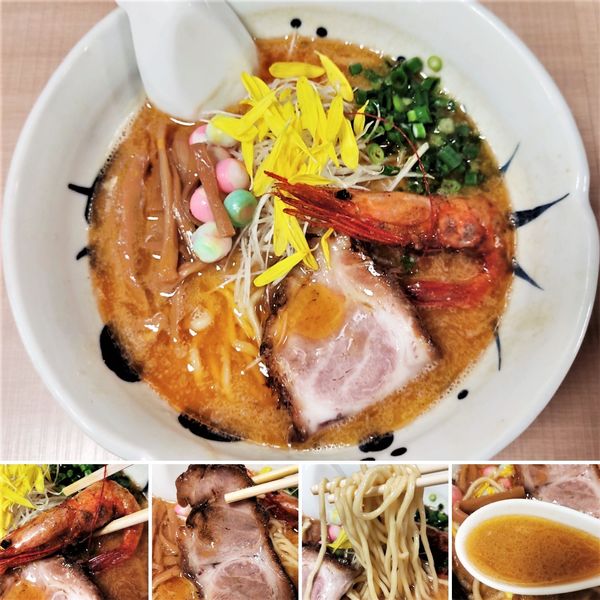 「濃厚海老味噌らーめん(昼限定)  1000円」@与ろゐ屋の写真