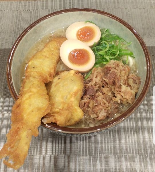 「鶏ミックス背脂塩煮干しうどん」@麺屋 坂本01の写真