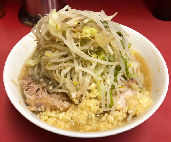 「【裏ヒバジ　楓サンデー】少なめ(限定麺.ヤサイ.ニンニク)」@ラーメン二郎 ひばりヶ丘駅前店の写真