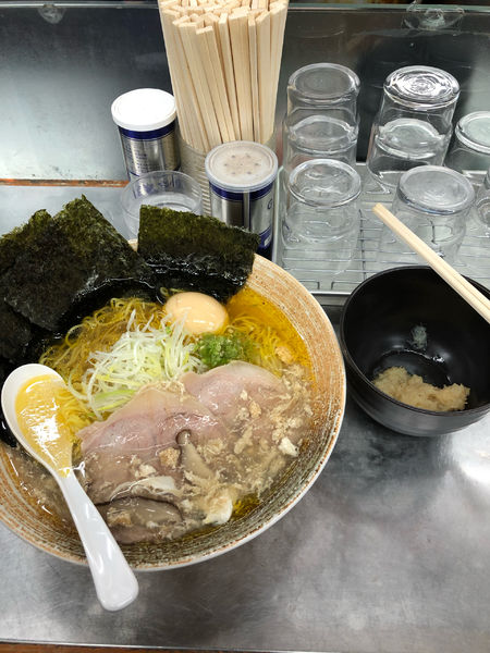 「上海蟹&ゆりかご帆立&フカヒレ出汁塩ラーメン」@覆麺 智の写真