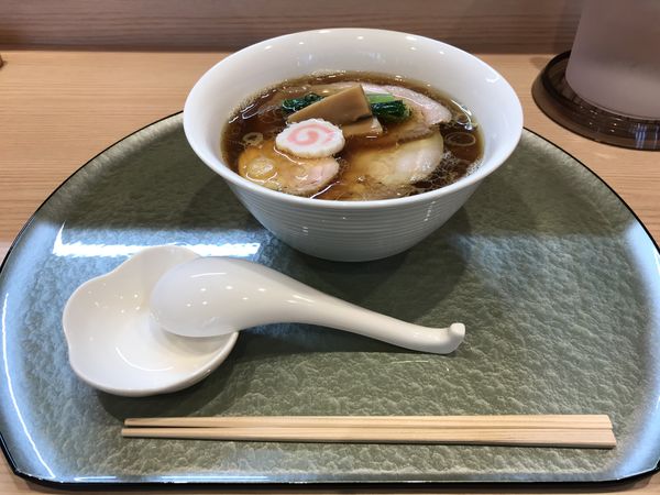 「黒出汁 もろみポーク2枚 ¥1300」@中華そば 深緑の写真