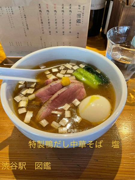 「特製鴨だし中華そば　塩」@麺処 図鑑の写真