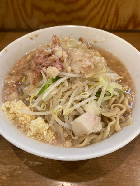 「小ラーメン麺少なめ（700円）」@ラーメン二郎 前橋千代田町店の写真