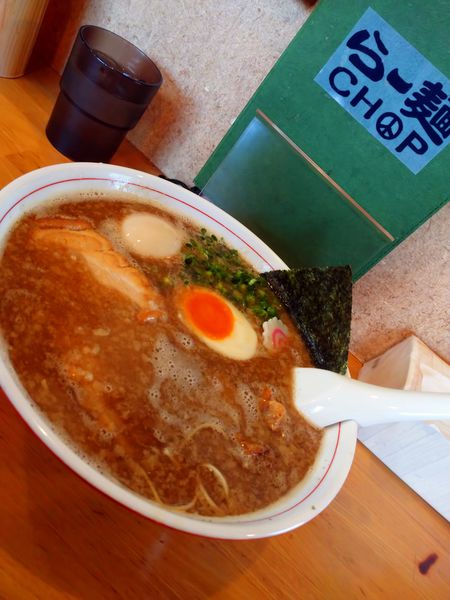 「中華そば(こってり)＋まかない飯」@らー麺Chopの写真