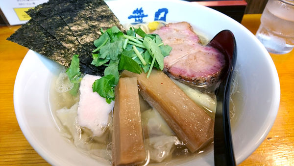 「【夜】汐ワンタン麺」@らぁめん 葉月の写真