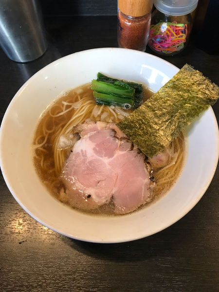 「煮干しそば 850円、和え玉(塩) 200円」@陽はまたのぼるの写真