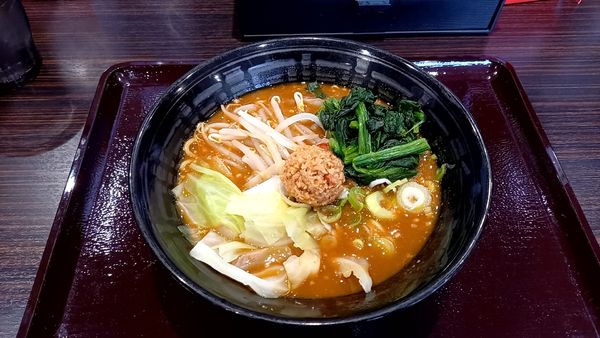 「うまこくカレーら～めん・ほうれん草トッピング」@CURRY HOUSE CoCo壱番屋 松江城山西通り店の写真