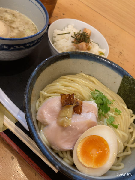 「つけ麺ランチセット」@新橋 纏 京王高幡SC店の写真