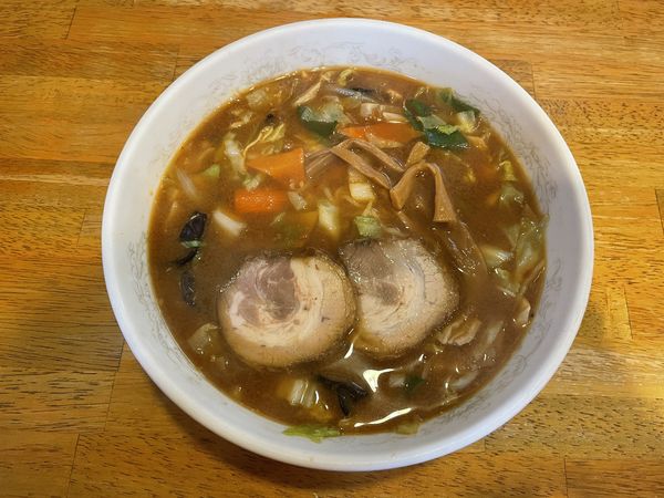 「五目味噌ラーメン800円+味噌炒飯700」@早田飯店 正木店の写真