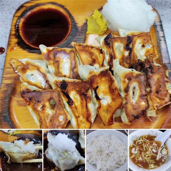 「Ａセット(餃子10個)　750円」@コント 浅草本店の写真