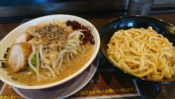 「つけ麺  ヤサイ・アブラ ちょいマシ」@らーめん男盛の写真