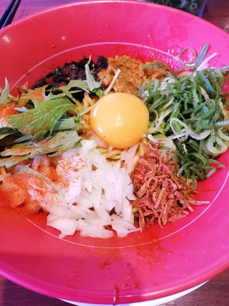 「カレーまぜそば」@ラーメン魁力屋 北越谷店の写真