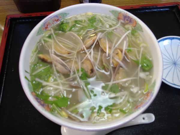 「極しお&あさり¥880+餃子3個¥330-」@さのらーめん 唐沢亭の写真