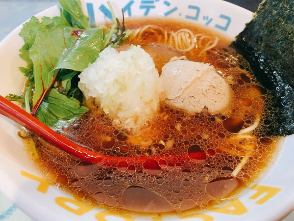 「イベリコ豚×ポルチーニ茸=中華ソバ」@ハイデン.コッコFACTORYサマンサ・タマサの写真