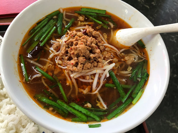 「台湾ラーメン（唐揚げライスセット）」@台湾料理福都 勝田店の写真