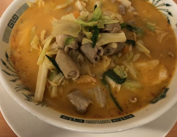 「モツ野菜ラーメン」@日高屋 西新宿1丁目店の写真