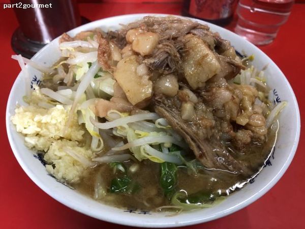 「小ラーメン 「ニンニクアブラ」(790円)」@ラーメン二郎 松戸駅前店の写真