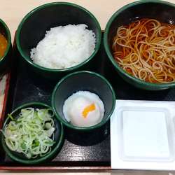 そば屋の朝ごはんセット 納豆380円 カレールークーポン