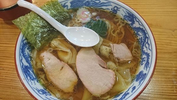 「ワンタン麺」@白河手打中華 賀乃屋の写真