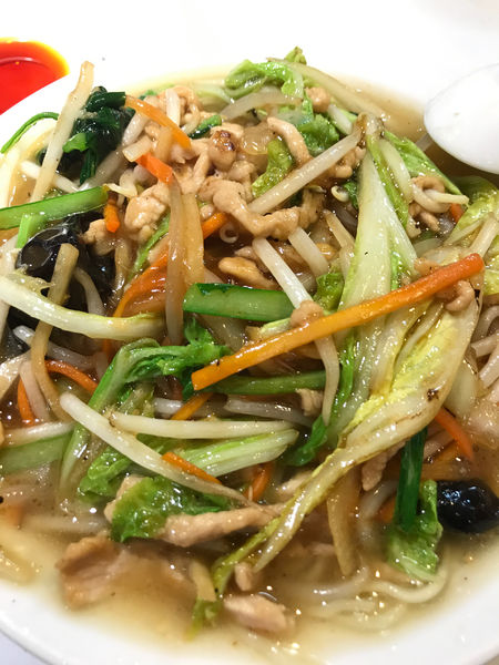 「肉そば」@梅華の写真