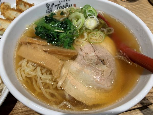 「ランチミニ東秀セット（半ラーメン・半チャーハン・餃子3個）」@れんげ食堂 Toshu 西大島店の写真