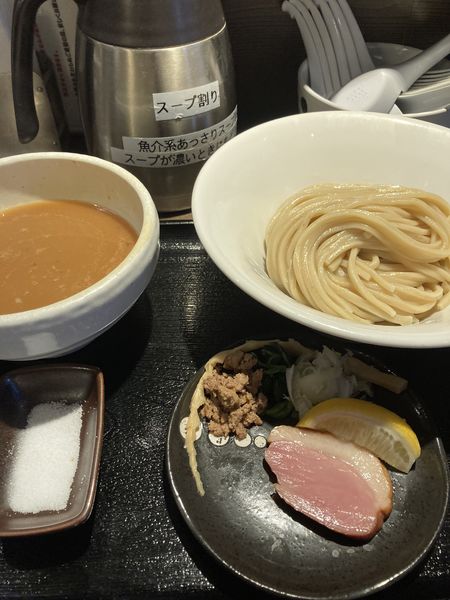 「鴨白湯つけ麺（中）」@鴨出汁中華蕎麦 麺屋yoshikiの写真