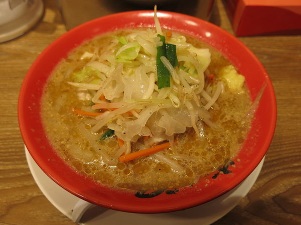 「野菜タンメン：900円」@旭川味噌ラーメン ばんから 上野店の写真