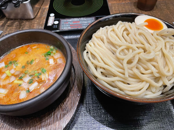 「辛塩つけ麺(大盛り)1000円」@中華そば ことぶきやの写真