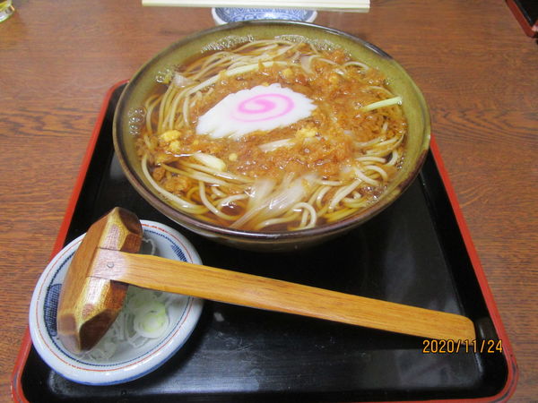 「たぬき蕎麦 550円」@そば処 大むら 東伊興町店の写真