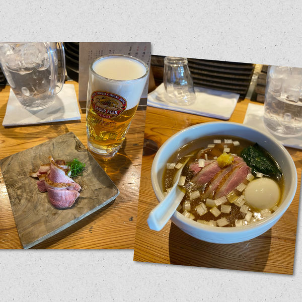 「特製淡麗鴨だし中華そば (塩) ¥1150＋α」@麺処 図鑑の写真