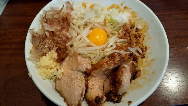 「みそらーめん900円+汁無し100円」@麺屋 づかちゃんの写真