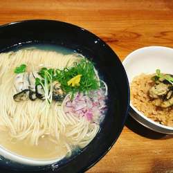 カキの塩soba、カキ飯
