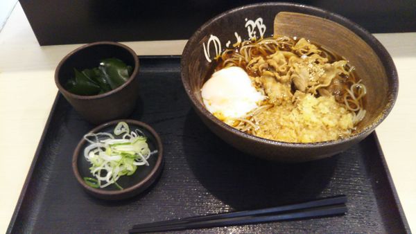 「元気玉そば、三陸わかめ（クーポン）」@ゆで太郎 牛久栄町店の写真