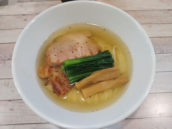 「祖師谷塩そば¥500-」@世田谷中華そば 祖師谷七丁目食堂の写真