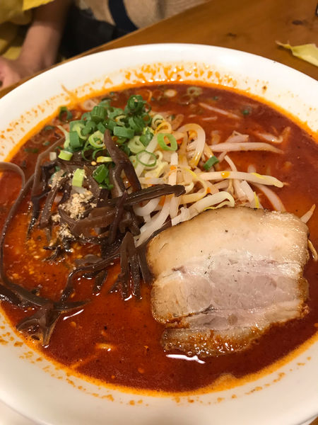 「辛丸(激辛)」@博多まるきんラーメン 雪谷店の写真