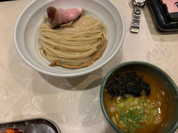 「びんびん海老つけそば」@七福軒の写真