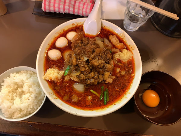 「辛いスタ満ソバ900円」@元祖スタミナ満点らーめん すず鬼の写真