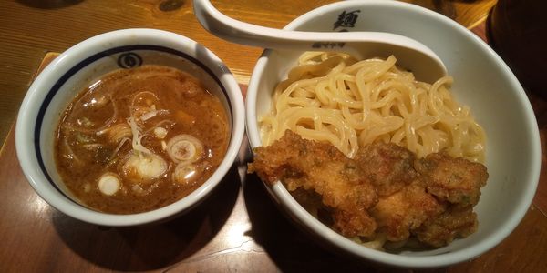 「濃厚鶏天つけ麺」@麺屋武蔵 二天 池袋店の写真