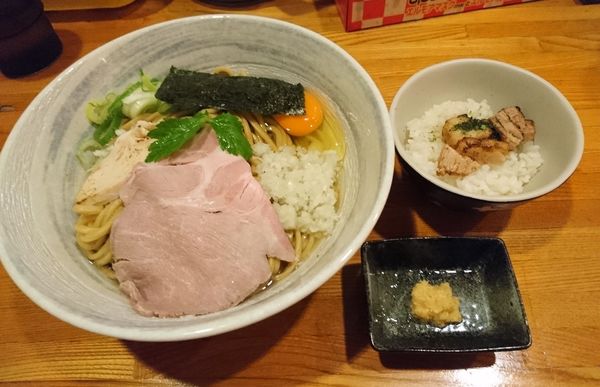 「剣先烏賊のまぜそば～追い飯付き～中盛」@麺屋 ひな多の写真