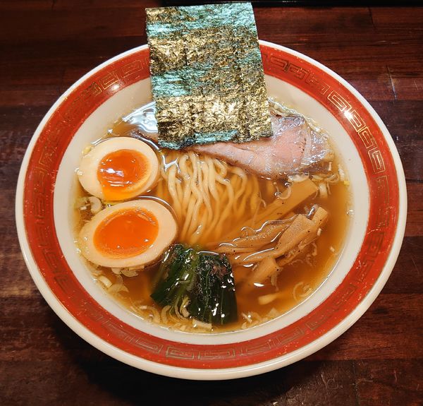 「小しょうゆ(平打、600円)」@麺処 懐やの写真