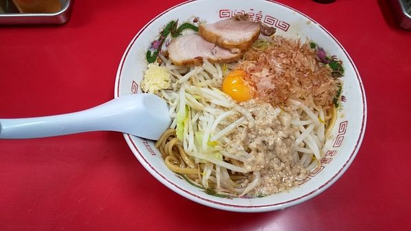 「まぜそば850円」@赤ひげラーメンの写真