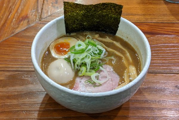 「豚そば味玉」@どろそば屋 ひろしの写真